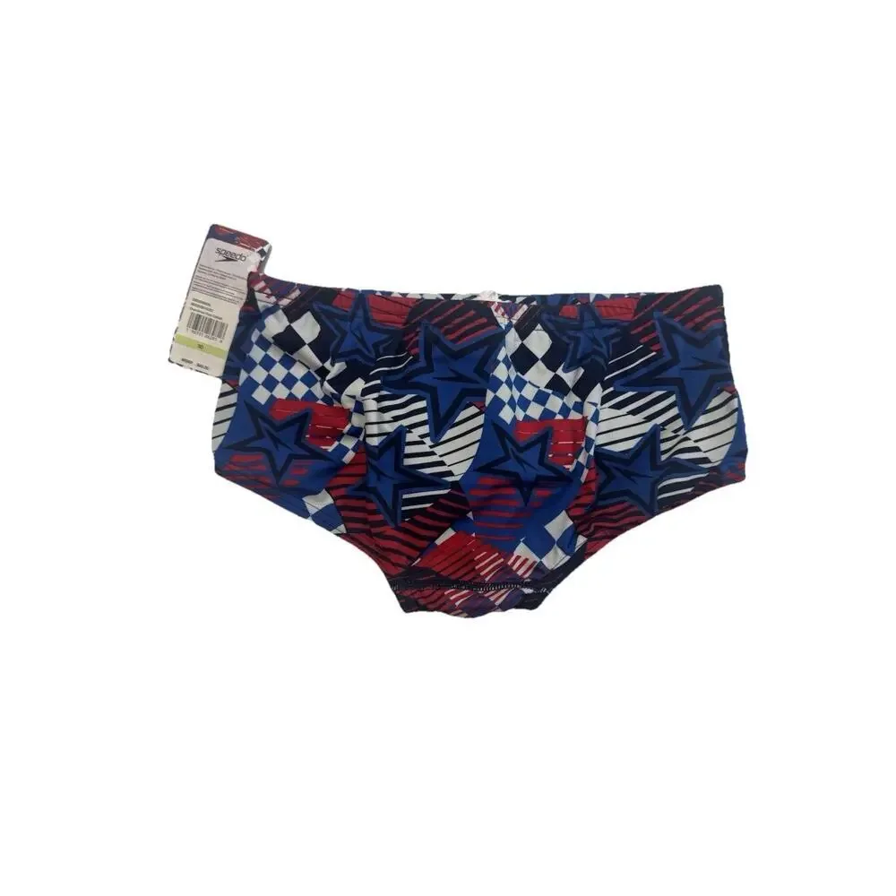 Speedo Endurance Overdrive True Cobalt Swim Briefs Men’s 30 NWT